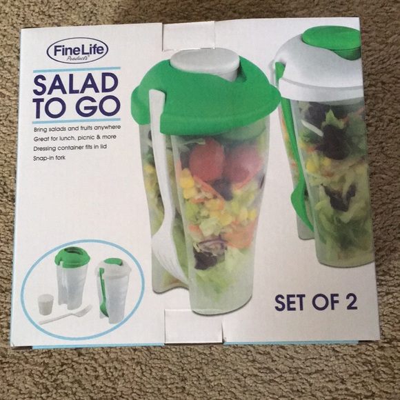 Fine Life Other - Two New “Fine Life” Salad To Go Plastic Containers